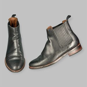 Thursday Boot Co Black Leather Pull On Chelsea Boots Womens Size 8 Dreamer